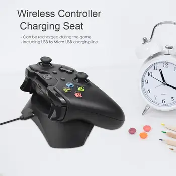 

ALLOYSEED Game Pads Charger Wireless Controller Charging Stand Gamepad Battery Pack Set Induction Charging Dock for Xbox One