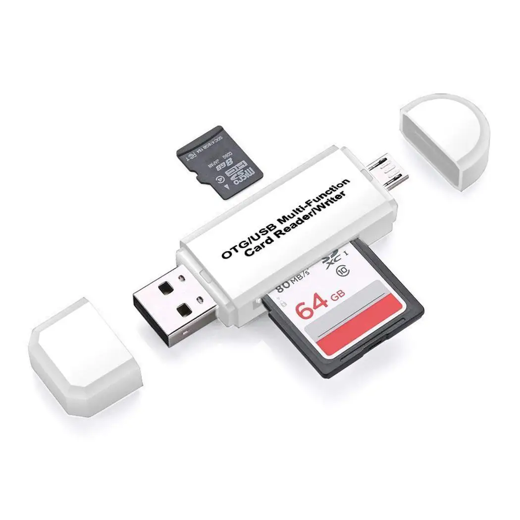 

Portable USB 2.0 High Speed Card Reader for Smartphone MicroSD, SD, TF Windoes 8.7, Vista XP, etc Computer
