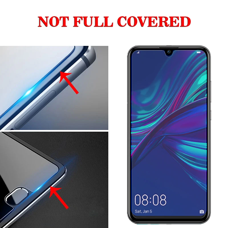 Закаленное стекло 9H для Honor 8X Max 7X 8C Huawei P Smart 2019 P20 Lite Pro Y5 Y6 II Y9 2018 Защита экрана Y 9