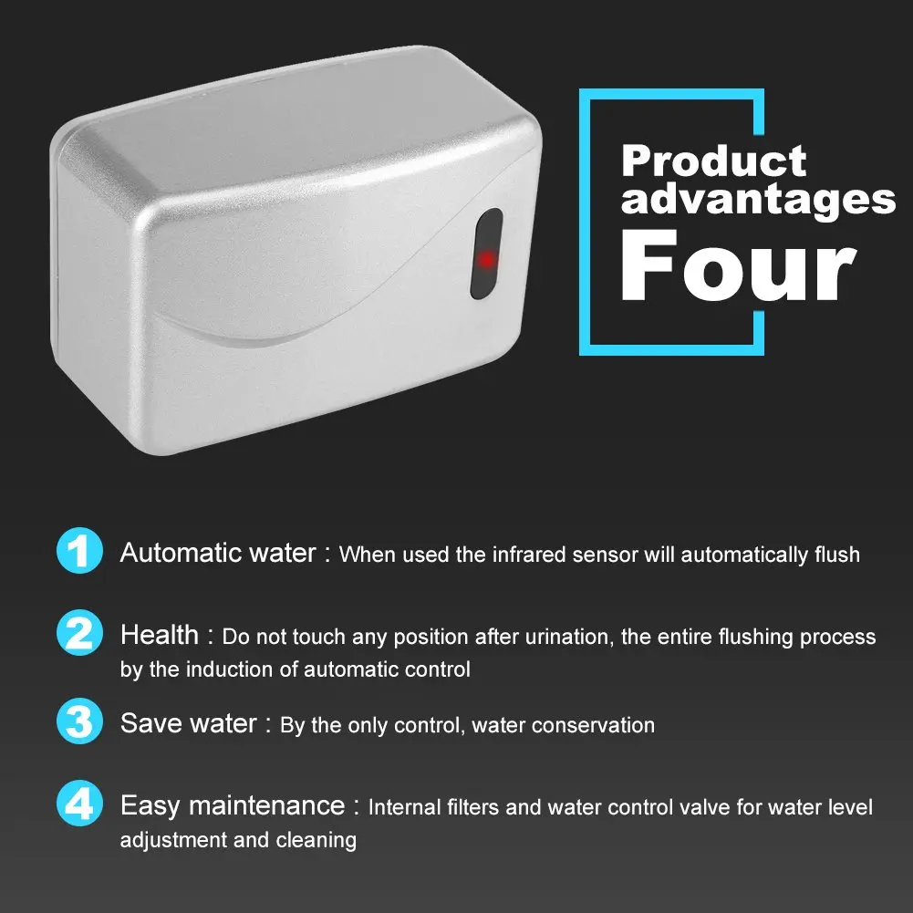Инфракрасный Датчик писсуар промывочный клапан писсуар автоматический на батарейках Водосберегающие части для туалета для ванны