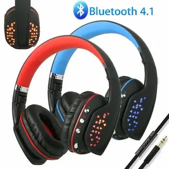 

EastVita Q2 Foldable Wireless Bluetooth Gaming Headset PS4 Headphone casque headset with Mic LED Light for Xbox One PC PS4