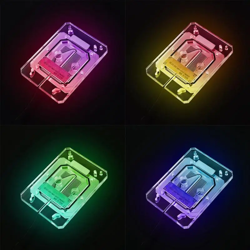 

G1/4 Water Cooling Waterblock Fast Heat Dissipation CPU Water Cooling Block with Light for AM3/AM4/TR4