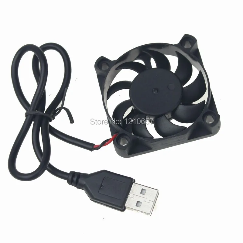Вентилятор кулер 2 шт. 5 в пост. Тока 50 мм 50x50x10 5010 USB корпус для ПК двигатель CPU
