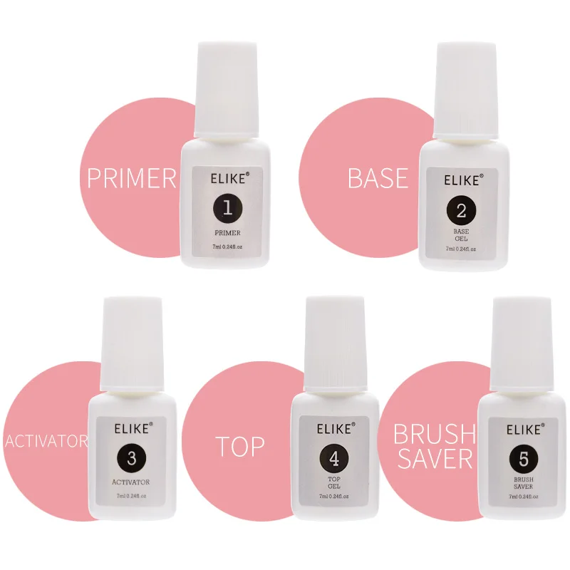 ELIKE de inmersión polvo gel 7 ml de acrílico color no necesitan luz UV rápidamente seco superior gel inmersión polvo de clavo gel de uñas Salón de Arte