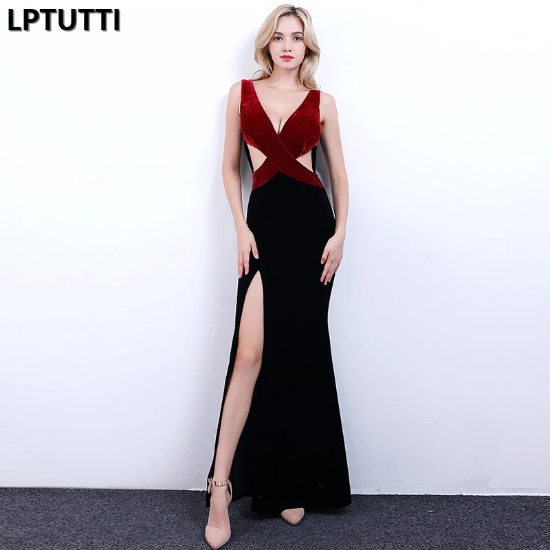

LPTUTTI Split New For Women Elegant Date Ceremony Party Prom Gown Formal Gala Events Luxury Long Evening Dresses