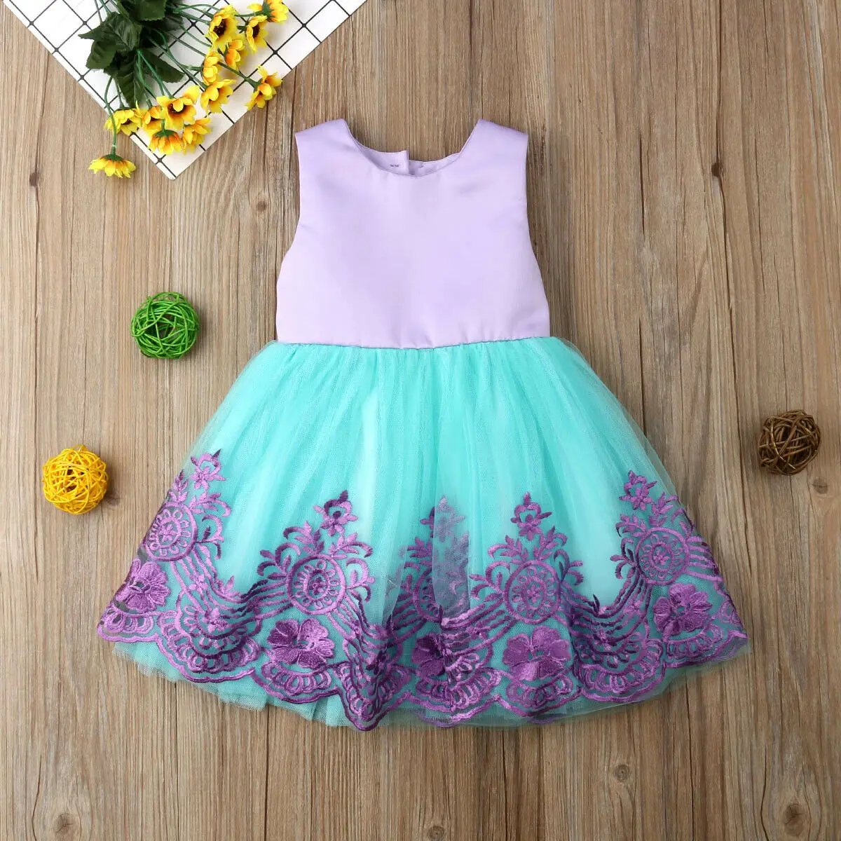 

Flower Kids Baby Girls Bow Pageant Party Princess Formal Gown Tutu Dress Costume Support wholesale