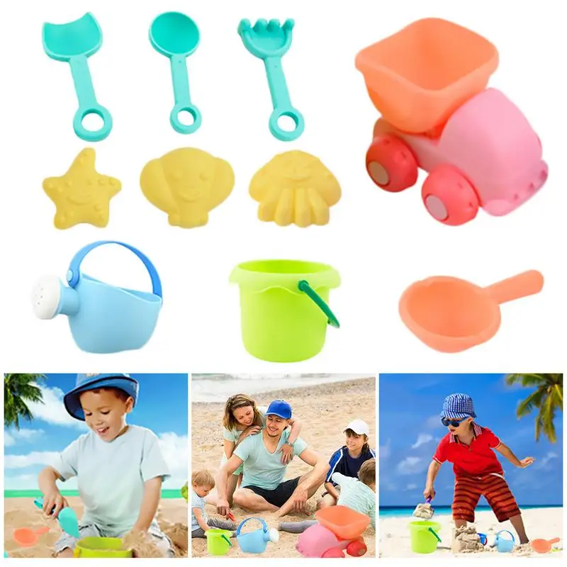 Набор пляжных игрушек для детей набор пляжных ведерков с пресс-формы ведро мягкий пластиковый набор игрушек для бассейна