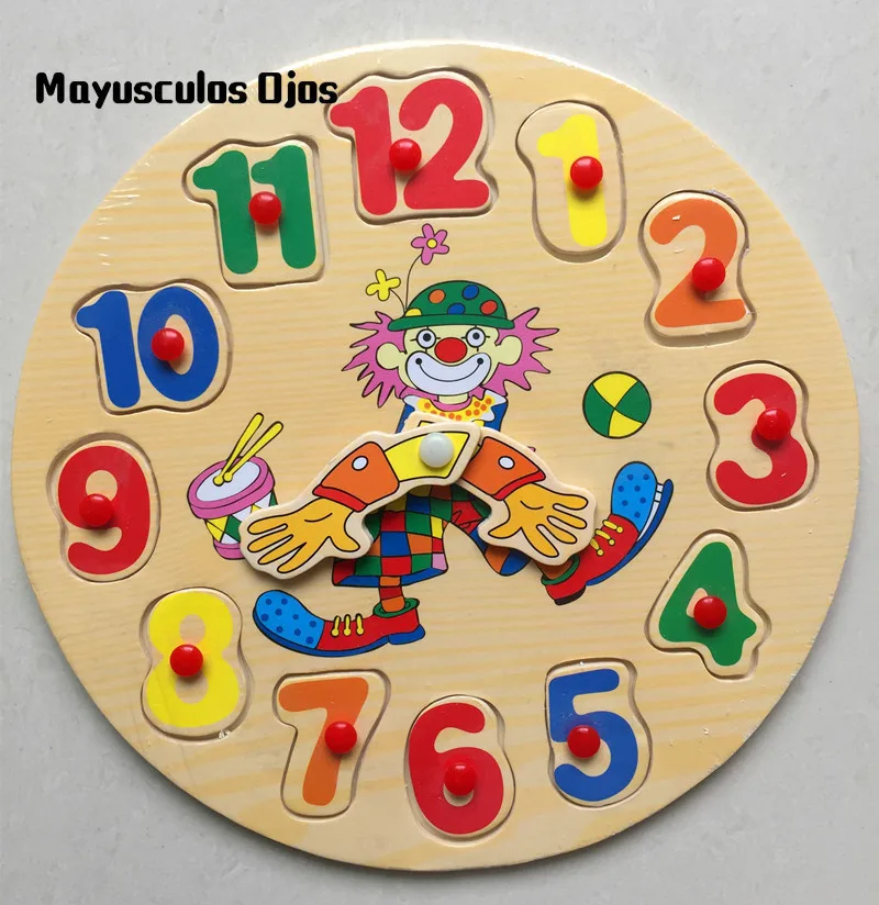 

1PC Invigorating Toy Digital Clock Hand Grabbing Board Jigsaw Puzzle Enlightenment Learning Early Teaching Aid Educational Toys
