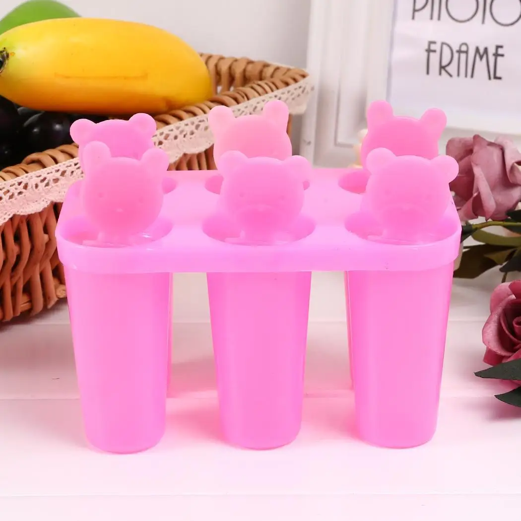 Cut Cartoon DIY Ice Cream Tool Popsicle Green Blue Pink Molds | Дом и сад
