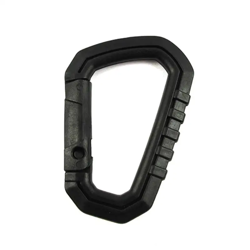 

Quickdraw Carabiner D Shape Key Chain Clip Hook Camping Climbing 200 LB Carabiner Fast Hang Mini Buckle Hook Travel Kits