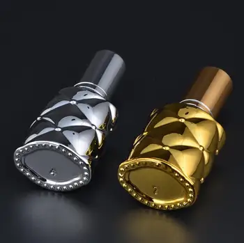 

100pcs UV Plating Glass 10ml Spray Empty Bottle Gold/Silver Fine mist pump Perfume bottle new