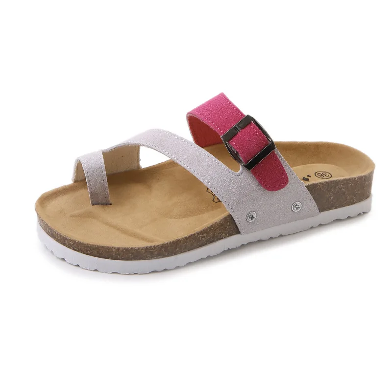 

Slippers Female 2018 Summer New Style Korean-Style Students Leisure Sandals And Slippers Softwood Midsole Shoes Rivet Beach Shoe