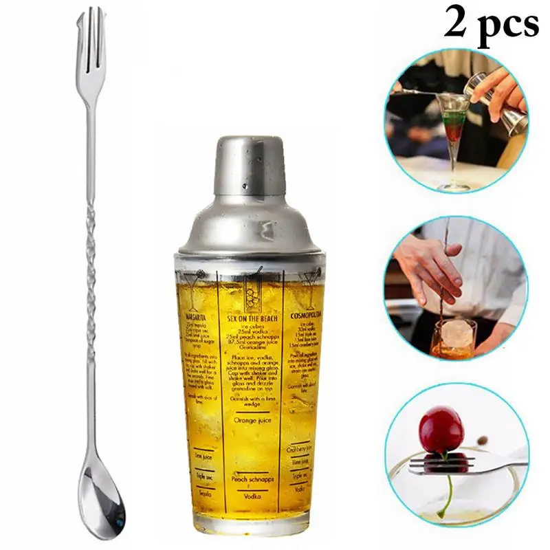 

Cocktail Shaker 350ml Glass Stainless Steel Wine Martini Boston Shaker Mixer For Bar Party Bartender Tools Bar Accessories