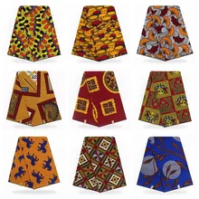 Африканский настоящий воск настоящий голландский воск Ткань 6 ярдов Анкара Африканский настоящий высокое качество Гана настоящий воск принт ткань