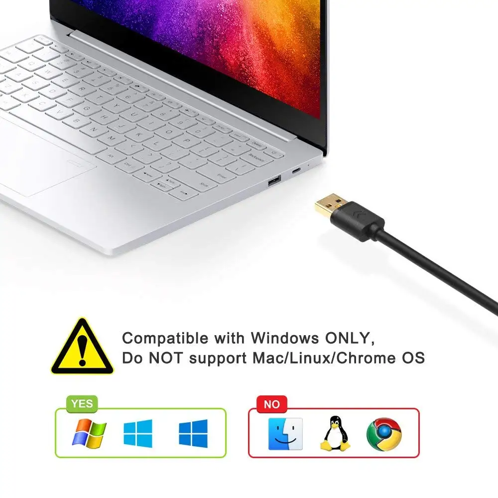 Electop USB 3,0 Мужской к VGA Мужской кабель 1,5 м USB к VGA адаптер аудио видео конвертер для ПК ноутбука HDTV мониторы Windows XP/10/8