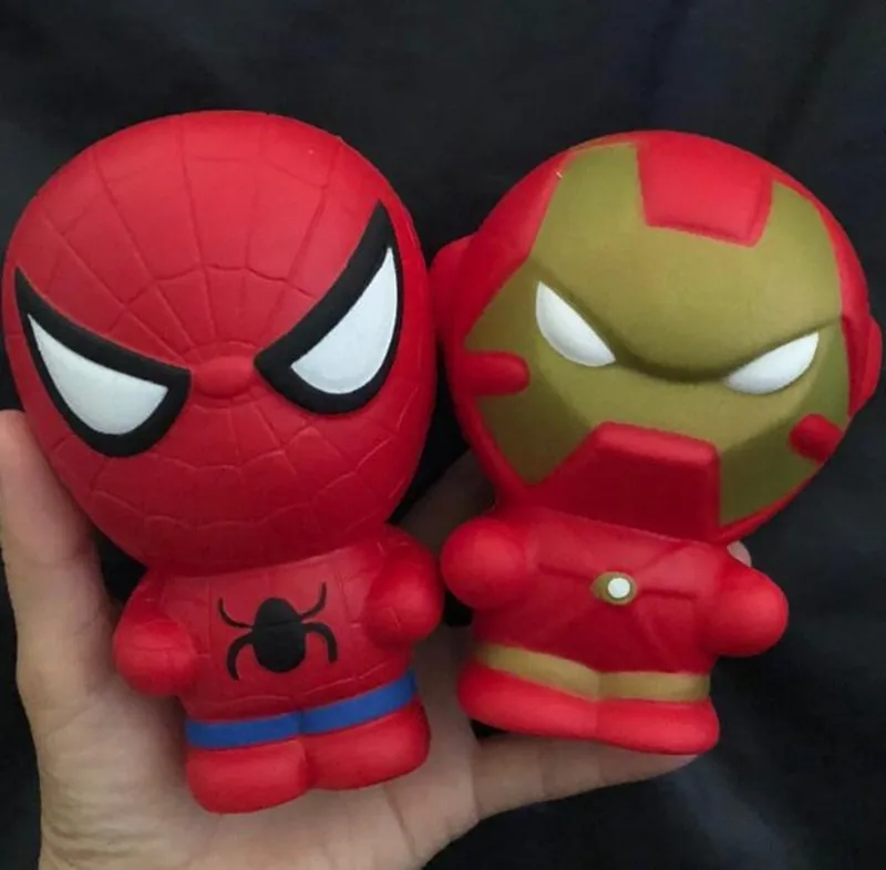 

Super Hero Squishy Slow Rising Iron Man Spiderman Squishies Toy Jumbo Squeeze Stress Relief Toys For Kid