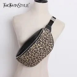 TWOTWINSTYLE Винтаж леопардовым принтом искусственная кожа ремень для женские широкие пояса с сумки модные интимные аксессуары новый