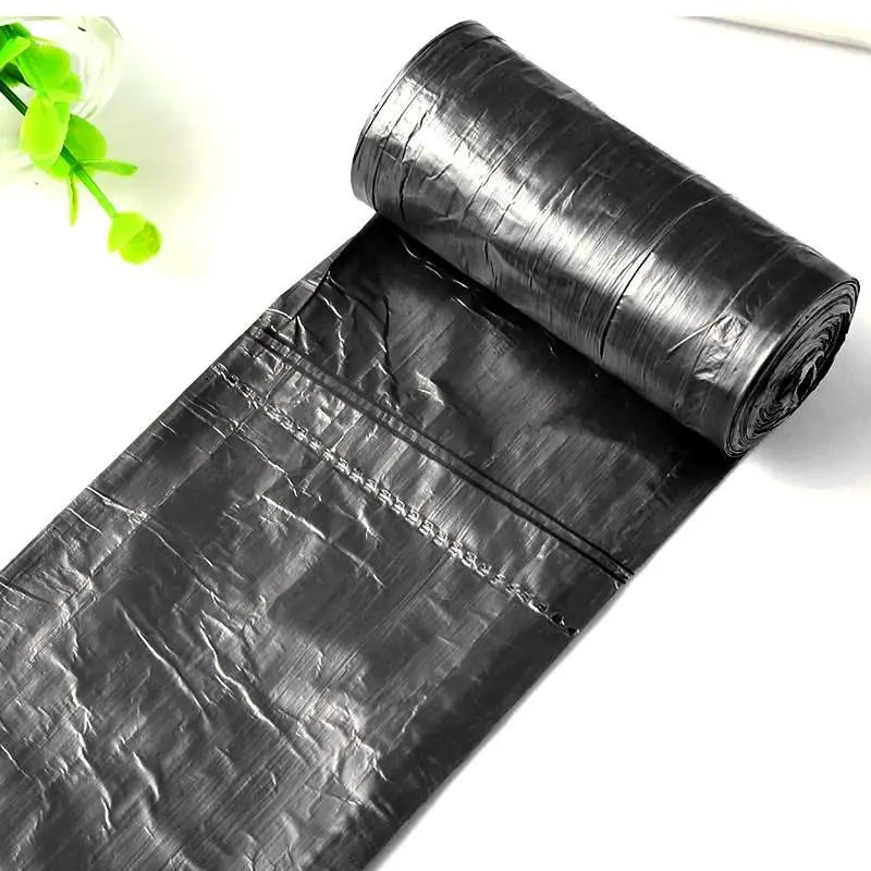 

18 PCS Flat Points Off Rubbish Trash Can Thickening Disposable Garbage Bags Home Office Use Kitchen Garbage Bag