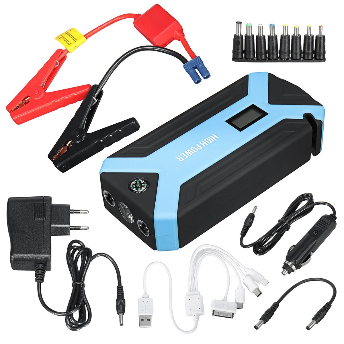 Multifunction Jump Starter 69800mAh 12V 4USB 600A Portable Car Battery Booster Charger Booster Power Bank Starting Device