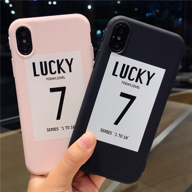 KISSCASE Lucky 7 Patterned Case For iPhone X 8 6 6S Soft TPU Phone Cases Plus Fashion Silicone Back Covers |
