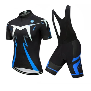 New 2019 Summer Bike Sweatshirt Set Short Sleeve Bike Set Road MTB Breathable and Quick Dry Bike Suit Maillot Ciclismo Hombre