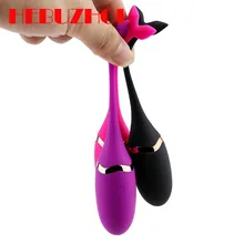 HEBUZHOU Kegel Ball Vibrator Wireless Remote Powerful Remote Control Vibrating G-Spot Vibrators kegel ball Sex Toy for Women
