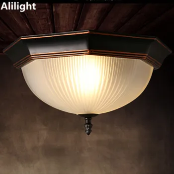 

Octagon Ceiling Lights European-style Retro LED Lamp Kitchen Bedroom Balcony Aisle Sunroom Lights Porch Ceiling Lamp Fxiture