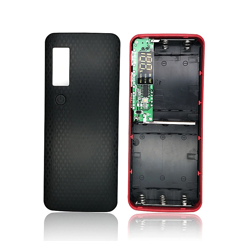 Free Welding DIY Power Bank Case 3 USB LCD Screen Powerbank Case Kit Suit 5x18650 Battery (not Include) External Charger