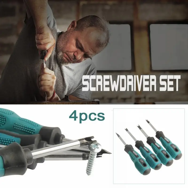 

4PCS/lot Multi-functional Screwdriver Set Magnetic Wrench U-shaped Drill Manual Repair Tool Set