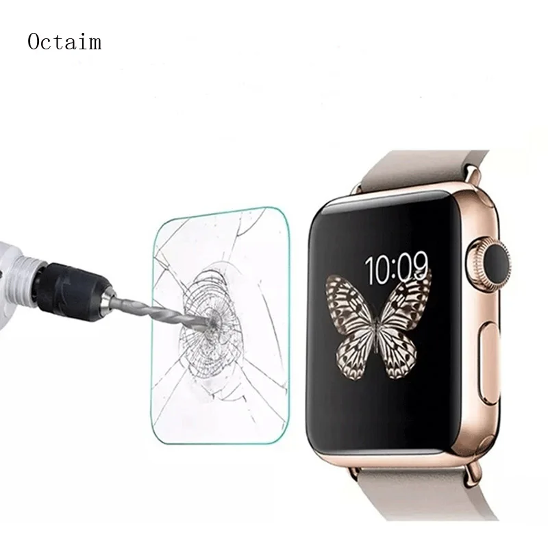 Закаленное стекло для Apple Watch серии 4 3 2 1 полное покрытие 2.5D изогнутый экран