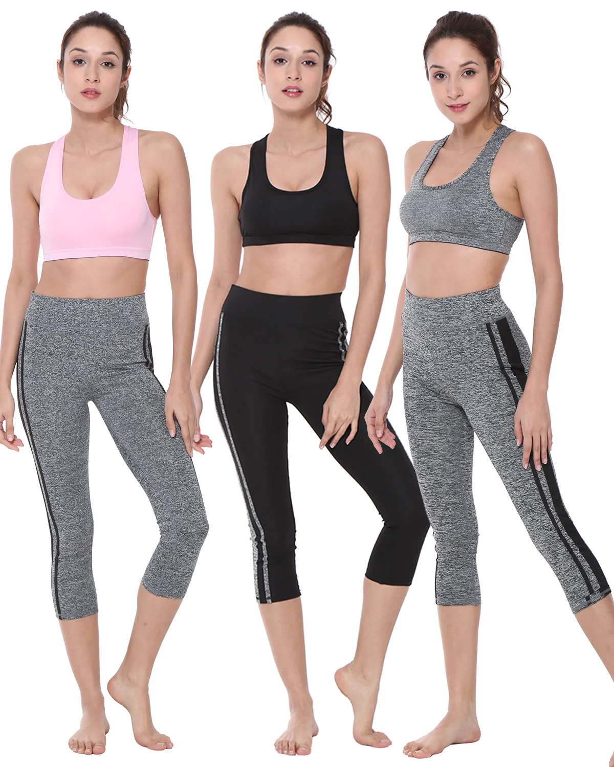 Kenancy High Quality Solid Casual Women Suits Women 2 Pieces Set Tracksuit Running Set Casual