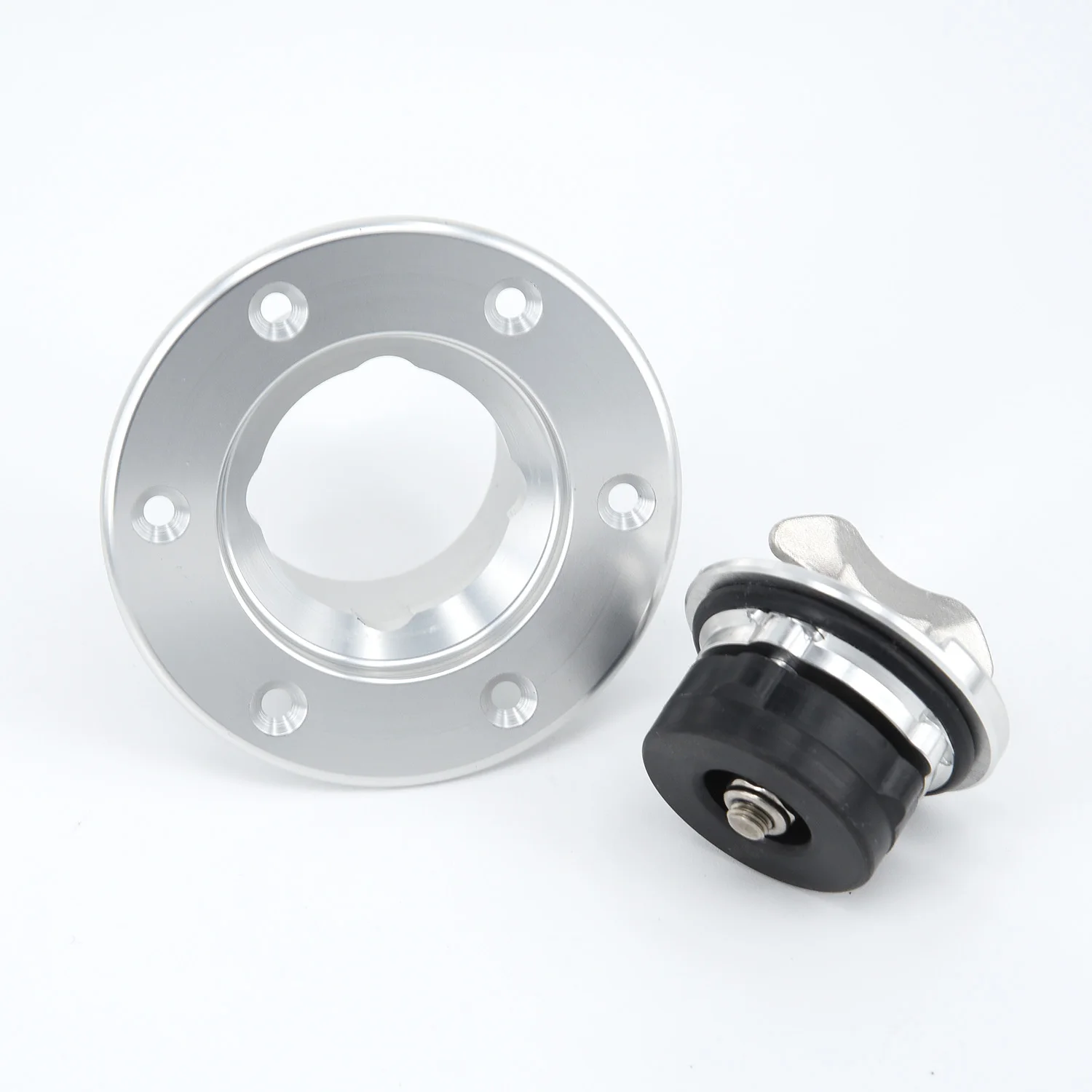 

Aluminum Billet Fuel Cell Surge Tank Cap Flush Mount Bolt Opening ID