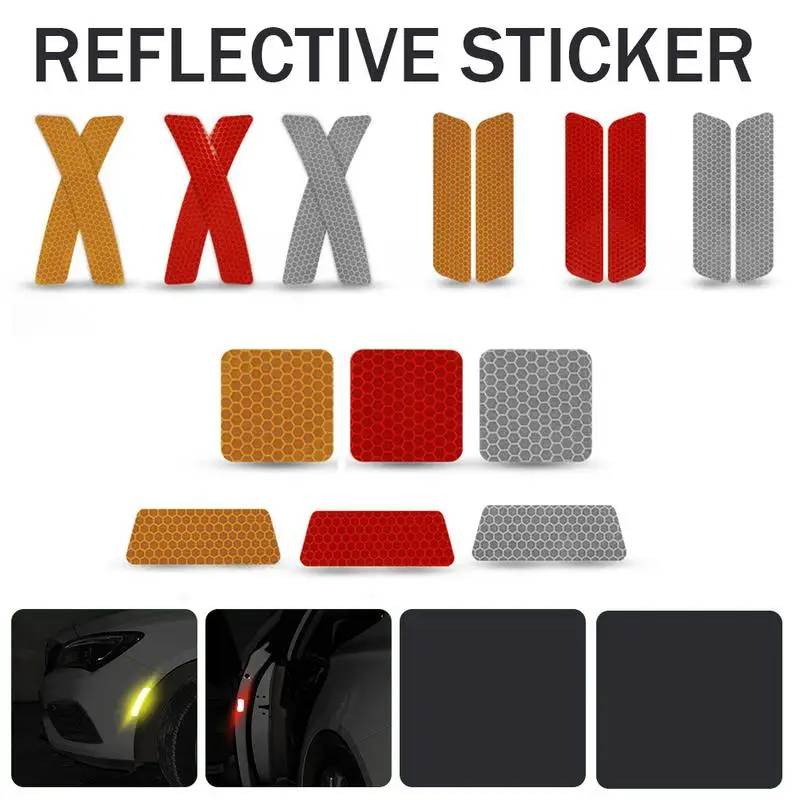 

Car Stickers Anti-Collision Reflective Bar Warning Acrylic Coating Wear Resistance Sun-proof Durable Car Door Decals Accessories