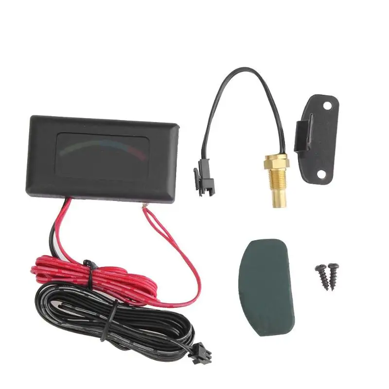 

VODOOL Universal DC 9V-36V LED Digital Display Car Water Temp Gauge Vehicle Replacement Temperature Meter With Sensor Cable Kit