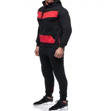 Новые мужские зимние теплые комплекты из 2 предметов, толстовка с капюшоном, куртка, верхняя одежда, спортивные штаны, брюки, спортивные костюмы