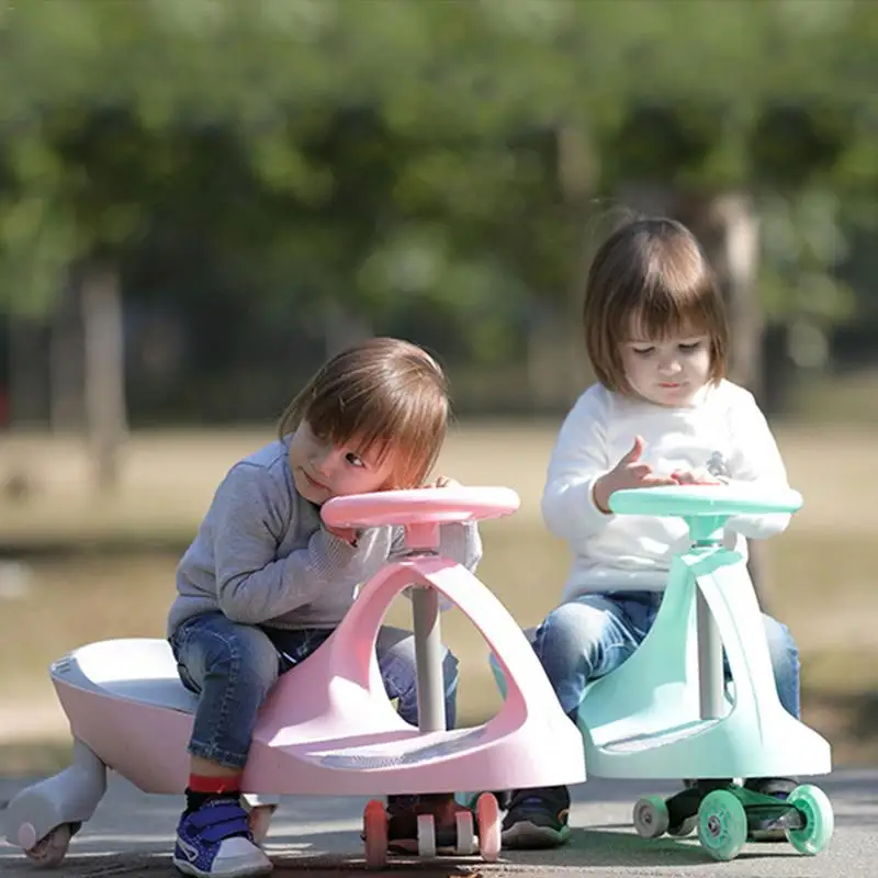 Children Yo Yo Car Baby Car Yo Car Mute Round Universal Wheel Swing