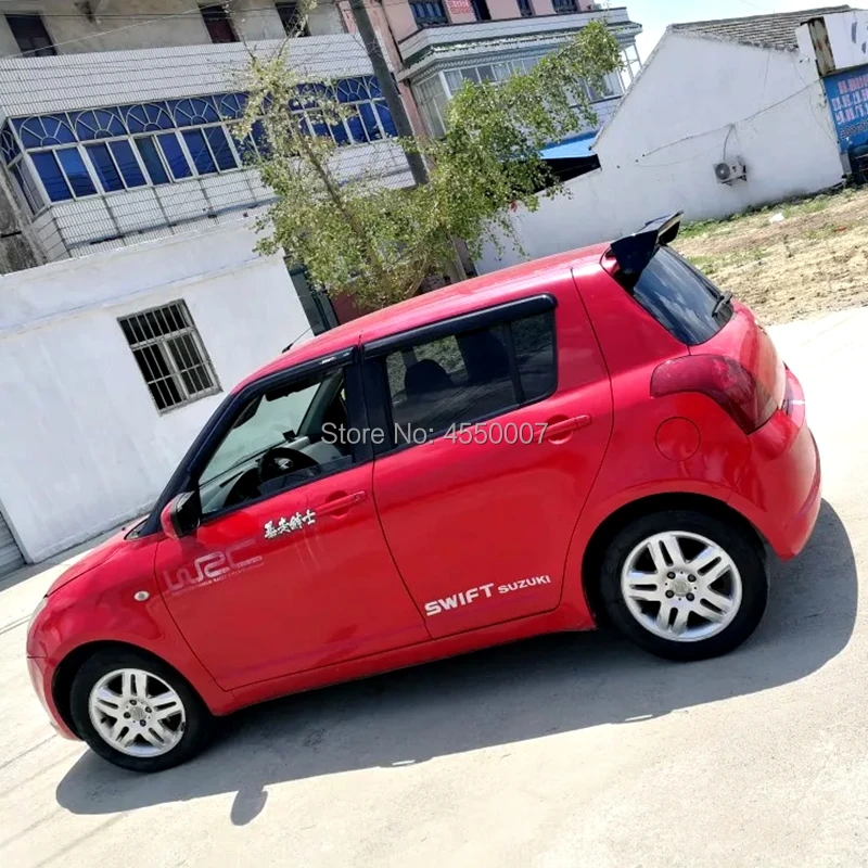 Для swiфт спойлер Высокое качество ABS Материал заднего крыла для Suzuki swift спойлер 2007 2008 2009 2010 2011 2012 2013