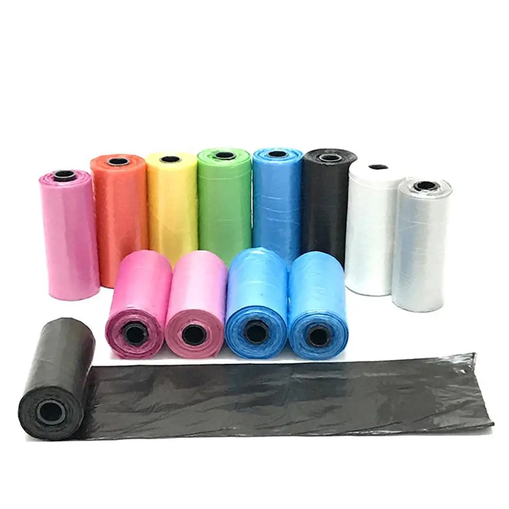 

Roll of Pet Waste Bag (15Pcs) Pet Dog Cat Waste Clean Pick Up Random Garbage waste bags/dog poop bag. Plastic Bags