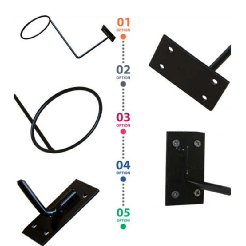 Wall Mount Display Rack Ball Motorcycle Helmet Wig Wall Hanger Display Iron Rack