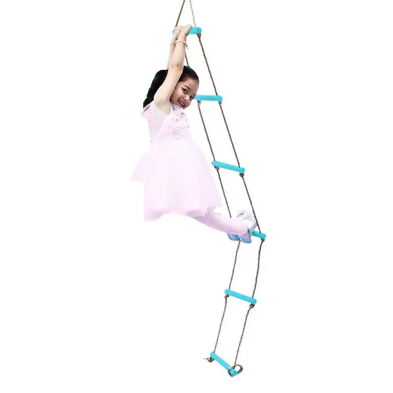Climbing Rope Ladder 6-Speed Plastic Climbing Rope Ladder 2 Meters Swing Set Accessory Swing Slide Swing Children Outdoor Toy