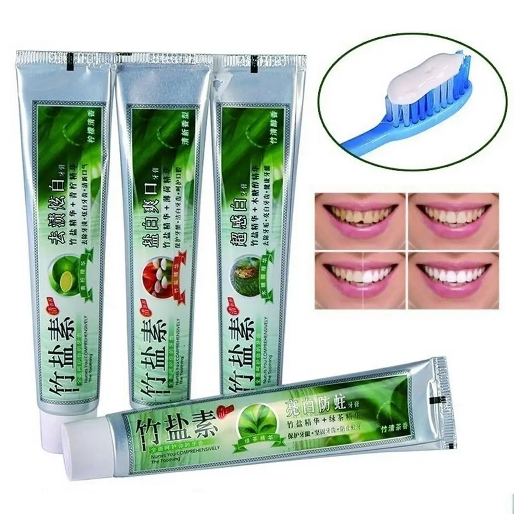 Salt Whitening Bleeding toothpaste Dental Teeth 100g Remover Plaque Tooth flavor Toothpaste Gums Bamboo Anti Fresh | Красота и