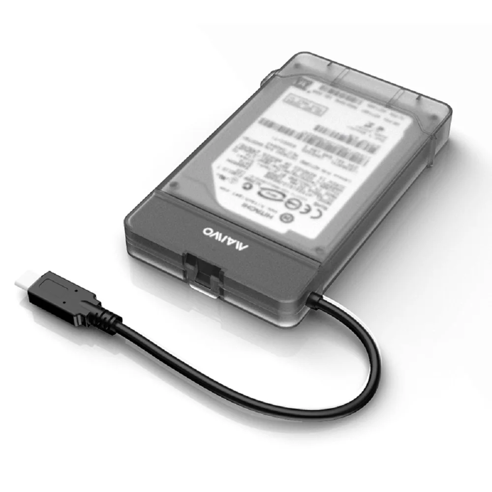 

New-MAIWO K104C 2.5 Inch Usb 3.1 Type-C Hard Drive Enclosure For Desktop / Laptop / Server(Black)