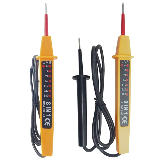 Voltage Indicator Pen Volt 8 In 1 Tester Voltage AC DC 6 500V Auto