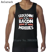 Geocaching является бекон хобби жилеты Милая личность без рукавов Новинка майки для мужчин весна уличная Отличная базовая однотонная