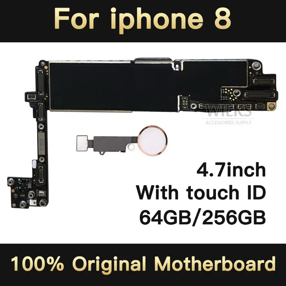 Для iphone 8 материнская плата без/с Touch ID оригинальная разблокированная для логика с