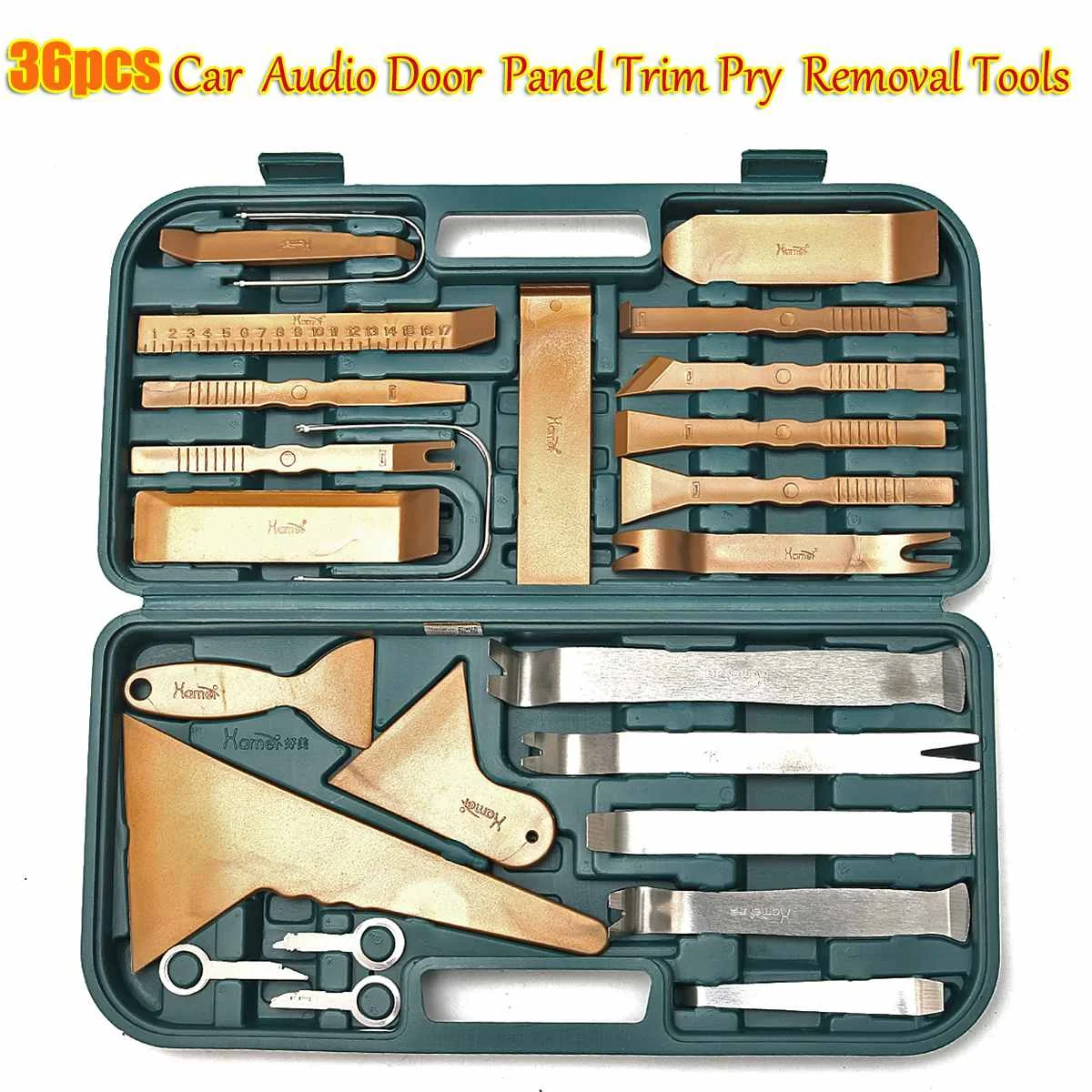 

Car Trim Removal Tools Kit Auto Panel Dash Audio Radio Removal Installer Repair Pry Tools Kit Fastener Removal with Storage Case