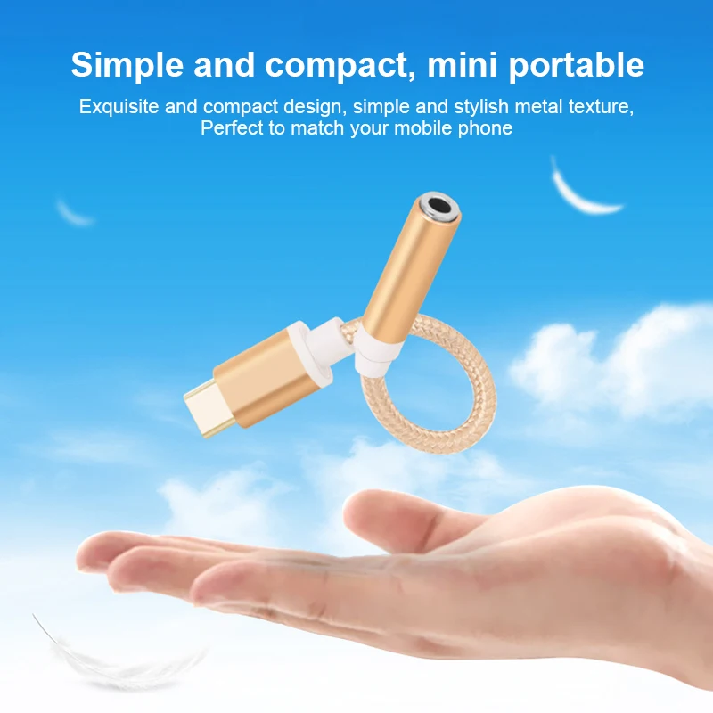 mini usb Type-C to 3.5mm Headphones Adapter Aux For Huawei P20 Lite pro Samsung Galaxy s8 s9 plus Splitter Accessories tipo c