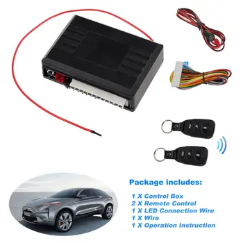

Car 2 Remote Central Kit Door Locking Vehicle Keyless Entry System DT New