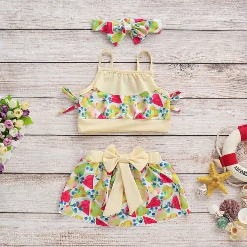 

Summer Toddler Kids Baby Girls Swimsuit Swimwear Women Swimming Costume Bikini Set Bathing Suit