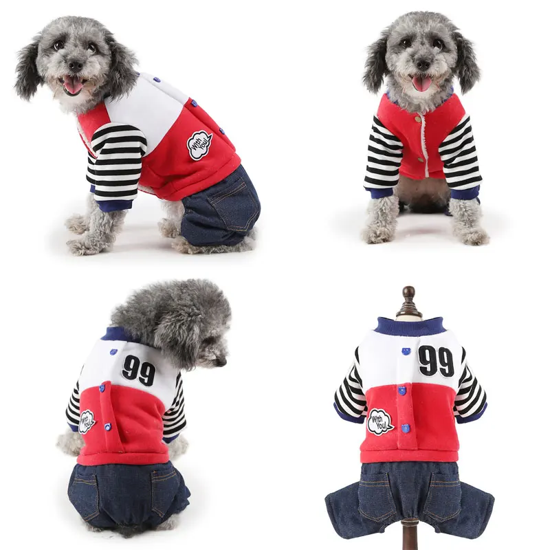 Abrrlo зимняя одежда для собак, бархатный теплый комбинезон для собак, спортивные пижамы для собак, одежда для домашних животных, чихуахуа, размеры s, m, l, xl